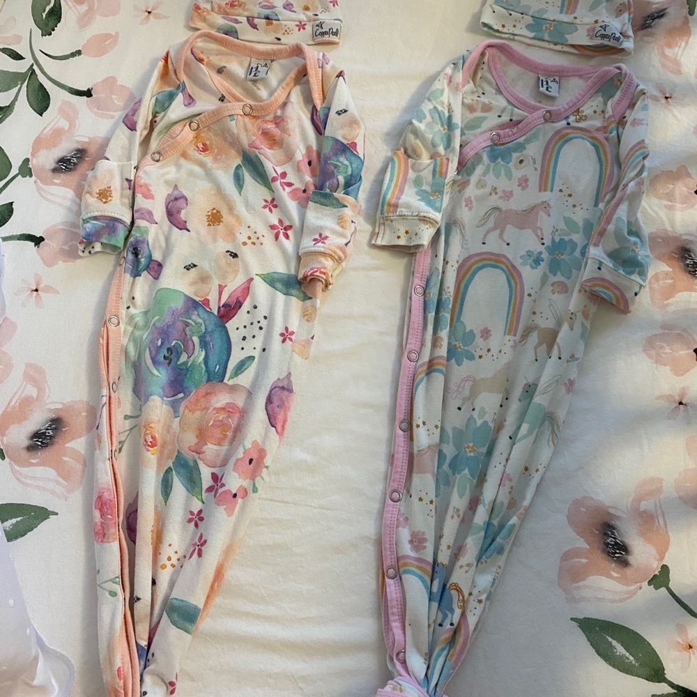 Cooper pearl nightgown with hats